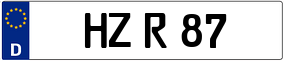 Trailer License Plate